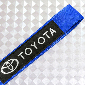 Toyota Blue Racing Keychain Metal key Ring Hook Strap Lanyard Universal