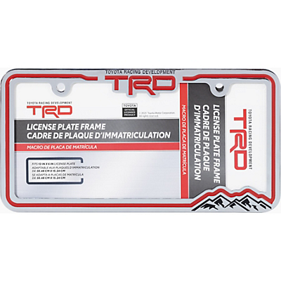 TRD Chrome Mountain License Plate Frame