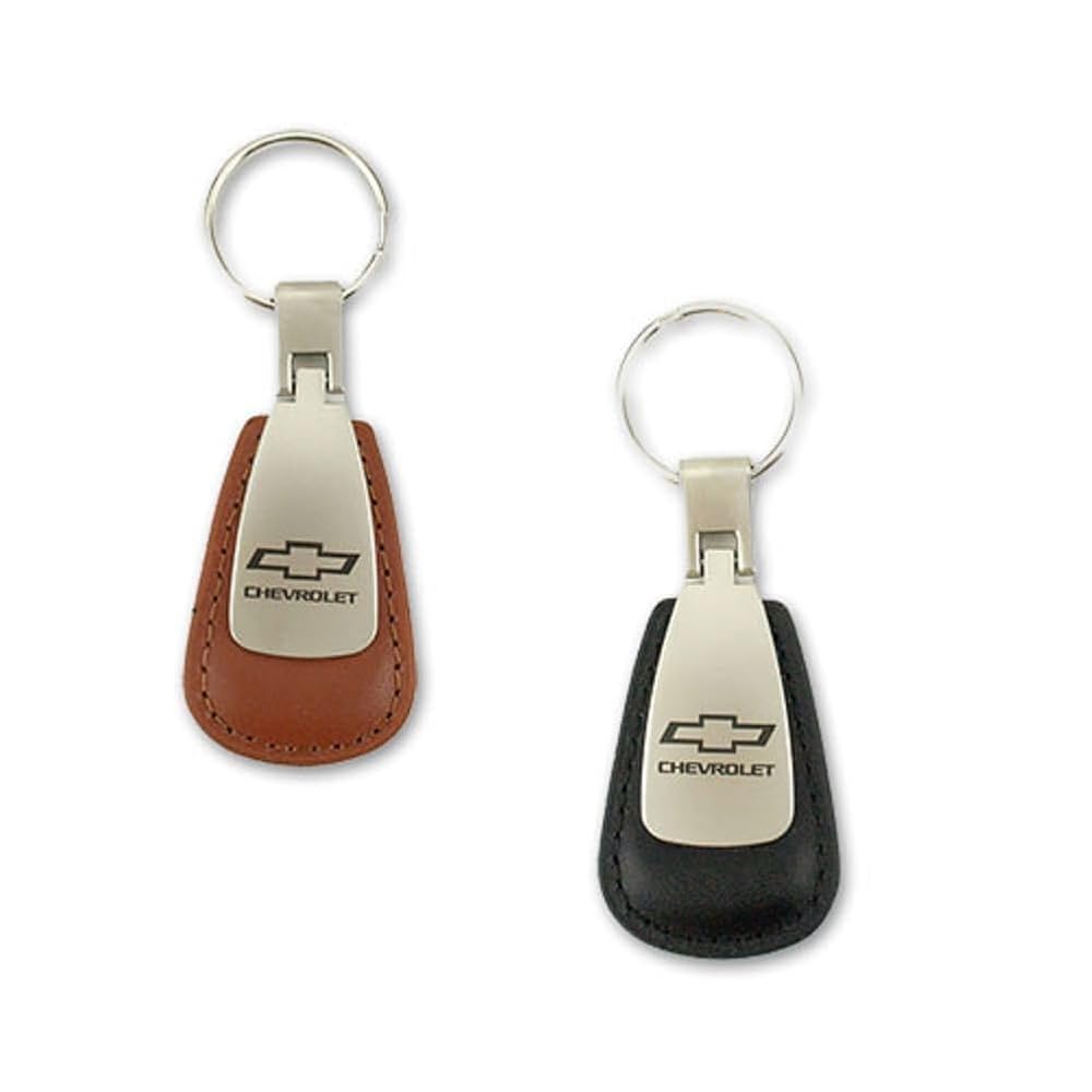 Chevy Leather Teardrop Key Ring
