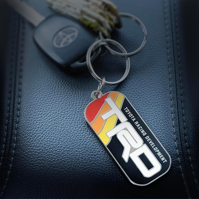 Toyota Racing Development TRD Stripes Enamel Key Chain