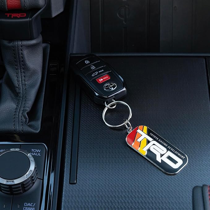Toyota Racing Development TRD Stripes Enamel Key Chain