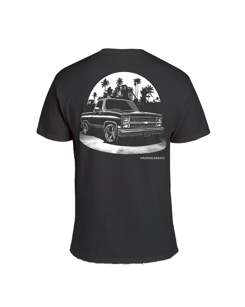 Charcoal Triblend Tee – Vintage C-10 Pickup | Servco Chevrolet Original
