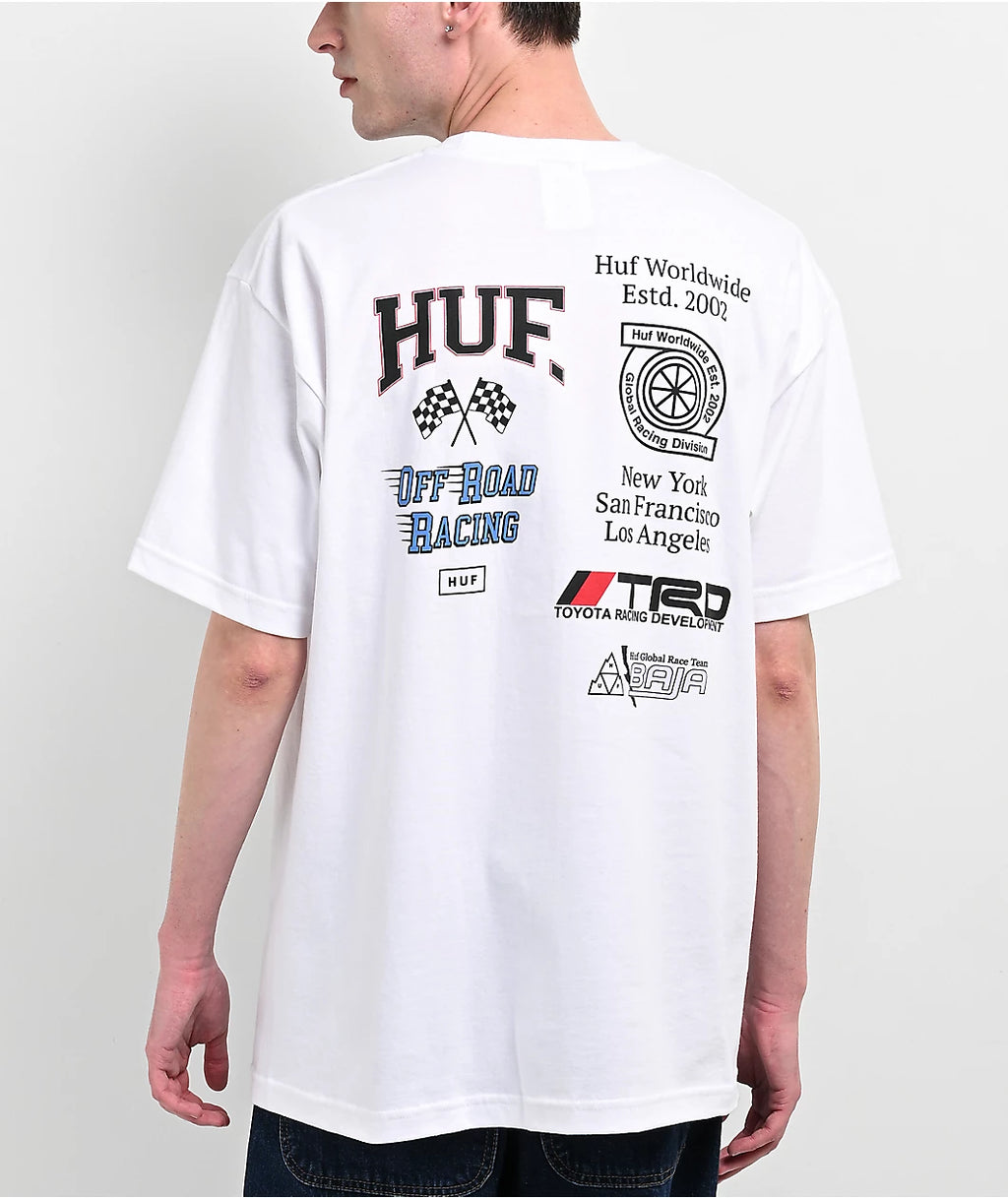 HUF x Toyota Racing Development Racing White T-Shirt