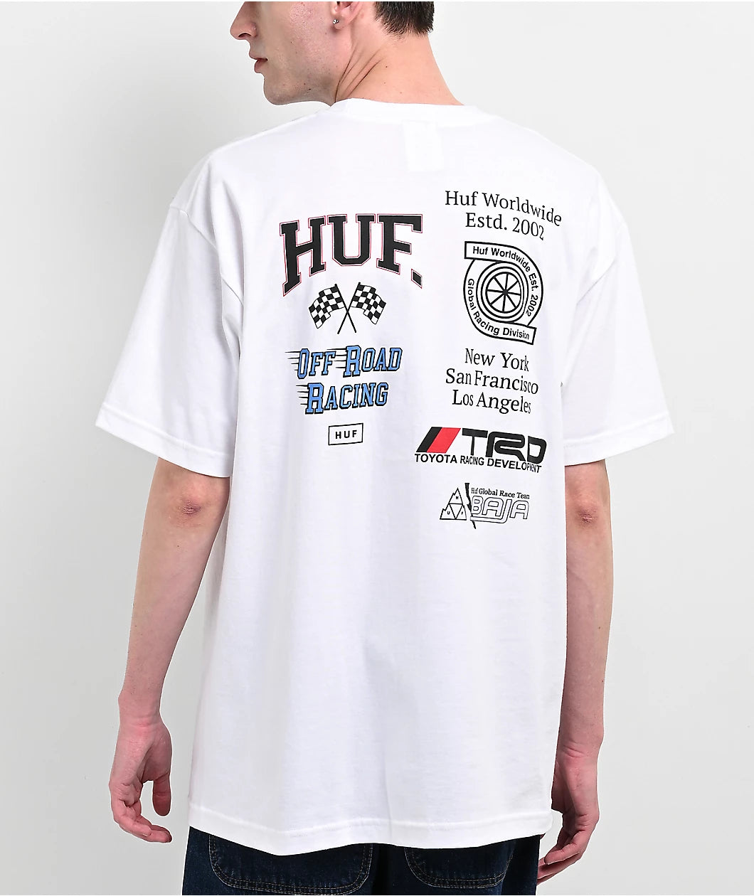 HUF x Toyota Racing Development Racing White T-Shirt