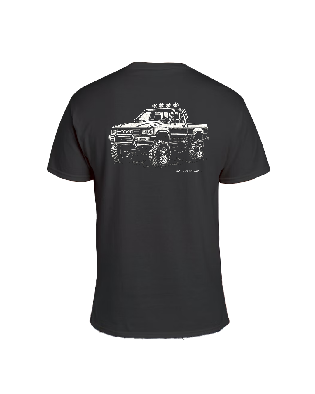 Charcoal Triblend Tee – Vintage Toyota Pickup 4WD | Servco Toyota Leeward Original