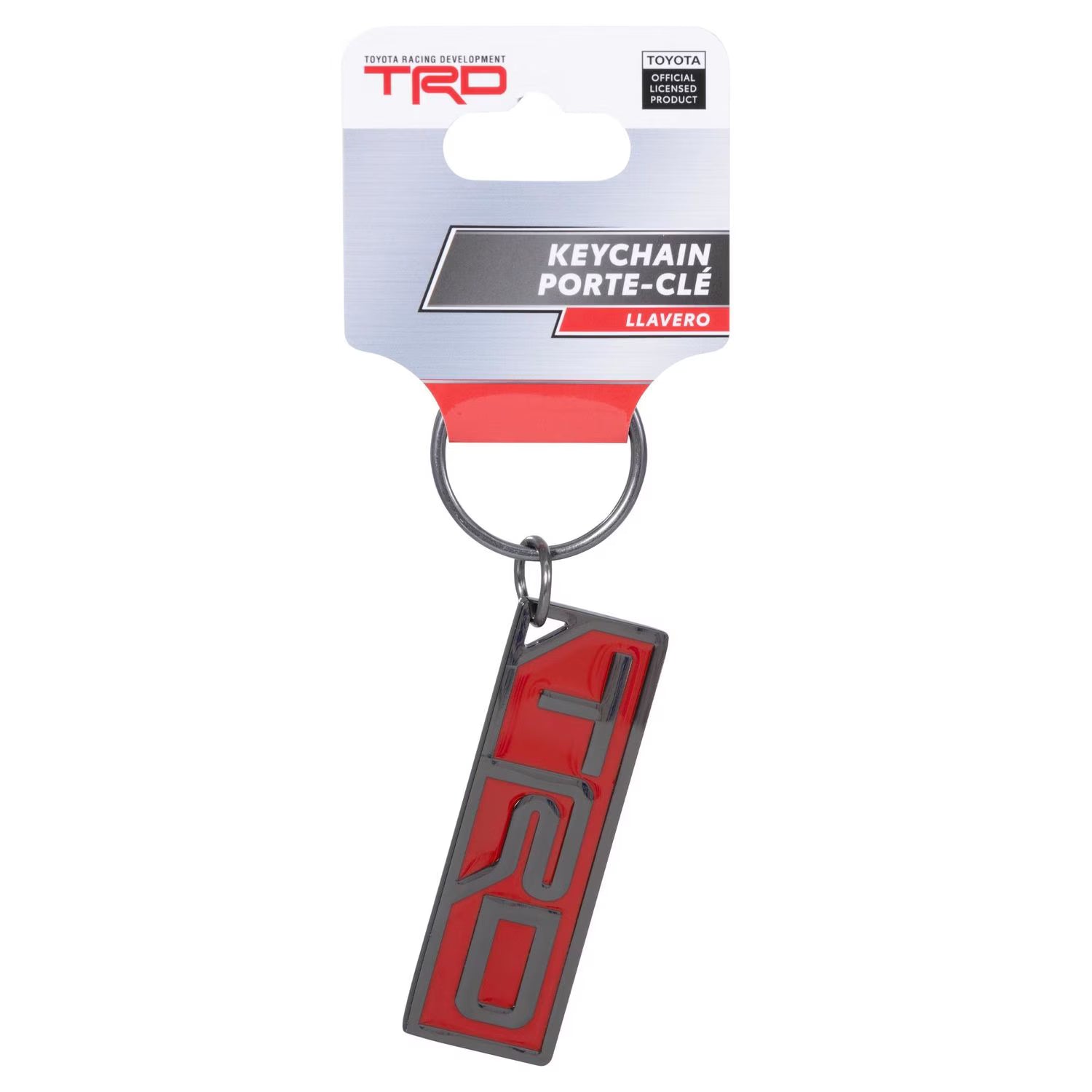 Toyota TRD Nickel Red and Black Enamel Key Chain