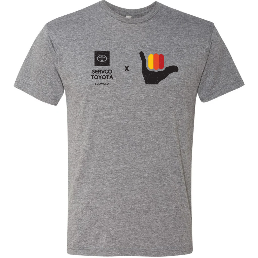 Heather Gray Triblend Tee – Heritage Color Shaka | Servco Toyota Leeward Original